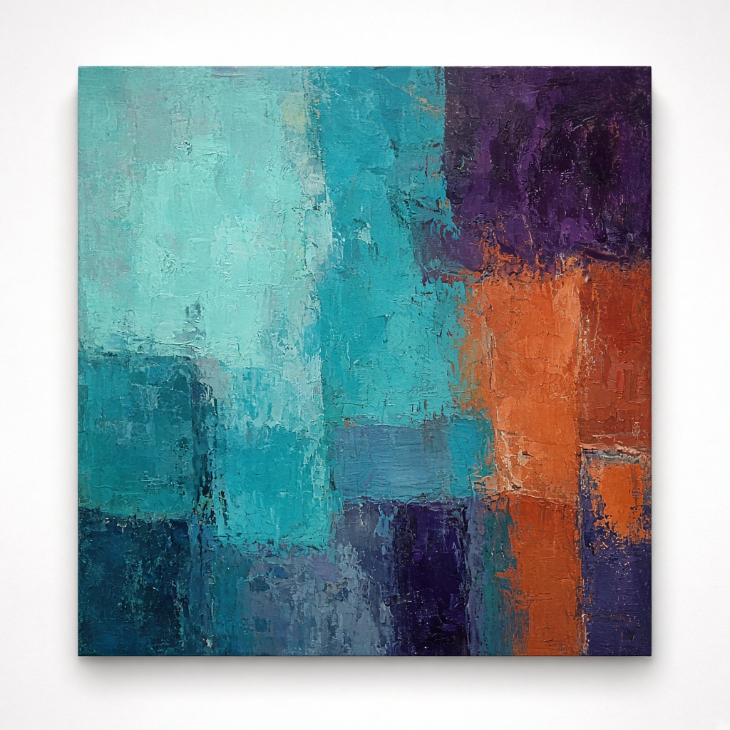 Helen Wilson original painting titled Turquoise Meridian