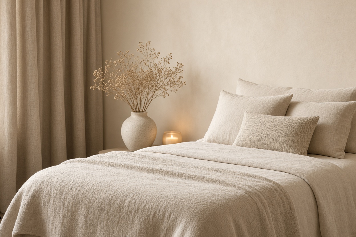 Minimalist tranquil facial treatment room at Satin Theory