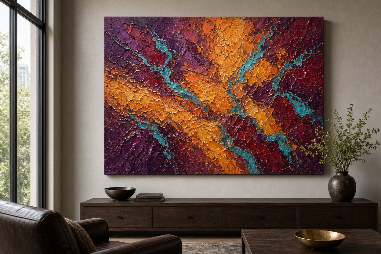 Helen Wilson original painting titled Nocturne in Magenta
